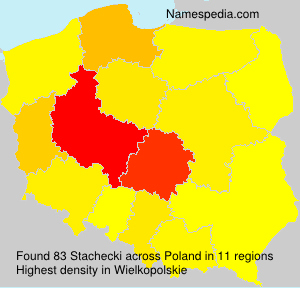 Surname Stachecki in Poland Surname Stachecki in Poland