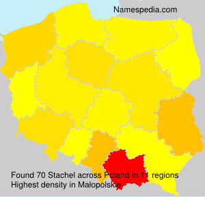 Surname Stachel in Poland Surname Stachel in Poland