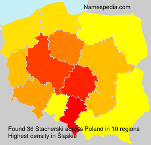 Surname Stacherski in Poland