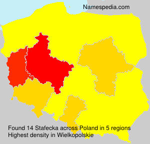 Surname Stafecka in Poland Surname Stafecka in Poland