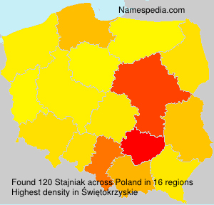 Surname Stajniak in Poland Surname Stajniak in Poland