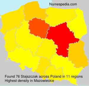 Surname Stajszczak in Poland Surname Stajszczak in Poland