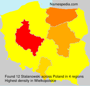 Surname Stalanowski in Poland Surname Stalanowski in Poland