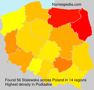 Surname Stalewska in Poland Surname Stalewska in Poland