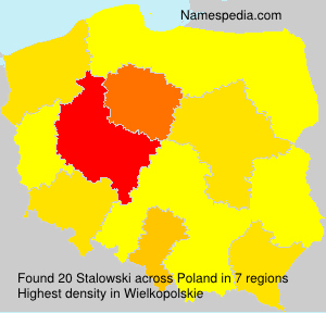 Surname Stalowski in Poland Surname Stalowski in Poland