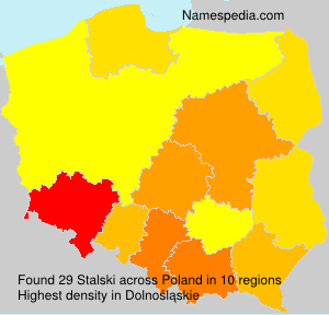 Surname Stalski in Poland Surname Stalski in Poland