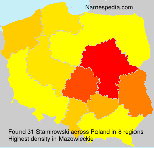 Surname Stamirowski in Poland Surname Stamirowski in Poland