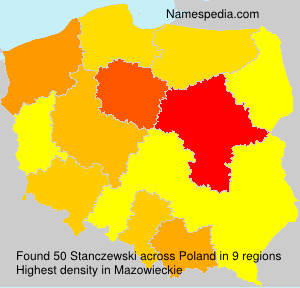 Surname Stanczewski in Poland Surname Stanczewski in Poland