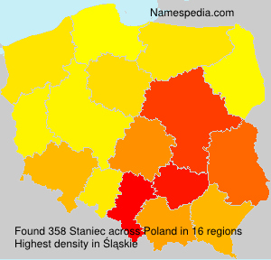 Surname Staniec in Poland Surname Staniec in Poland