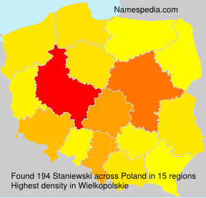 Surname Staniewski in Poland Surname Staniewski in Poland