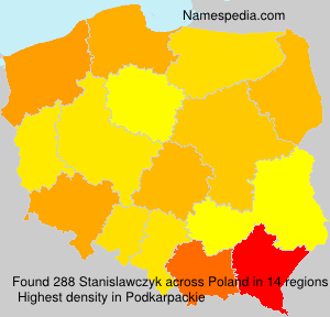 Surname Stanislawczyk in Poland Surname Stanislawczyk in Poland