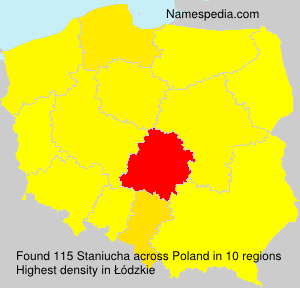 Surname Staniucha in Poland Surname Staniucha in Poland
