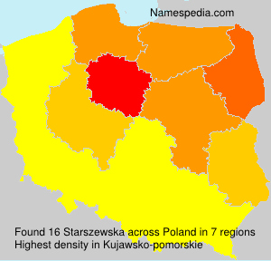 Surname Starszewska in Poland