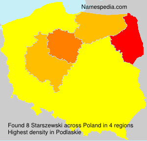Surname Starszewski in Poland Surname Starszewski in Poland