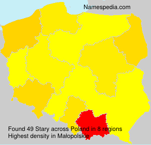 Surname Stary in Poland Surname Stary in Poland