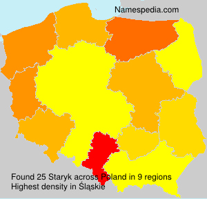 Surname Staryk in Poland Surname Staryk in Poland