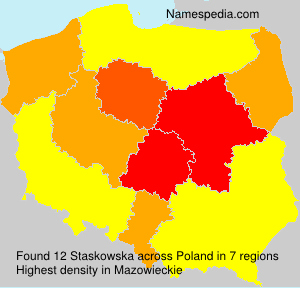 Surname Staskowska in Poland Surname Staskowska in Poland