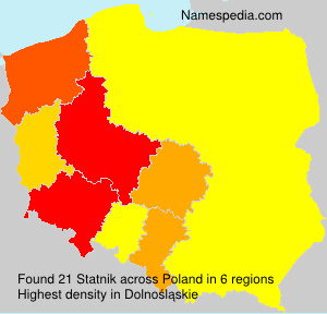 Surname Statnik in Poland Surname Statnik in Poland