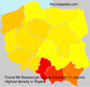 Surname Stawarczyk in Poland Surname Stawarczyk in Poland