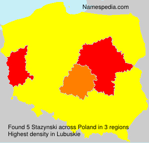 Surname Stazynski in Poland Surname Stazynski in Poland