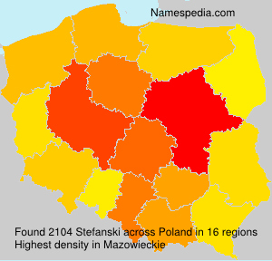 Surname Stefanski in Poland Surname Stefanski in Poland