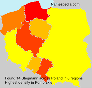 Surname Stegmann in Poland Surname Stegmann in Poland