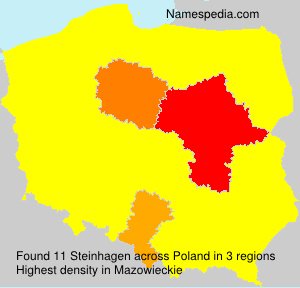 Surname Steinhagen in Poland Surname Steinhagen in Poland