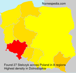 Surname Stelczyk in Poland Surname Stelczyk in Poland