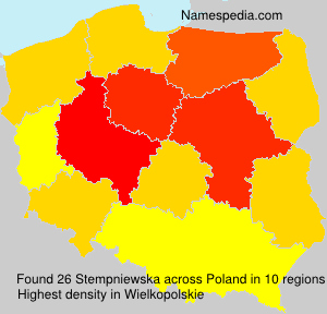 Surname Stempniewska in Poland Surname Stempniewska in Poland