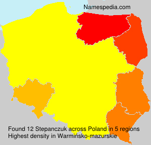 Surname Stepanczuk in Poland
