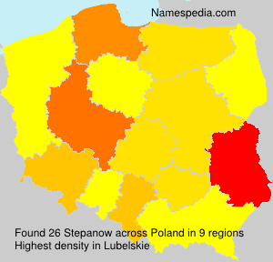 Surname Stepanow in Poland Surname Stepanow in Poland
