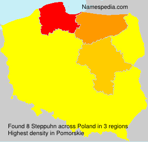 Surname Steppuhn in Poland Surname Steppuhn in Poland