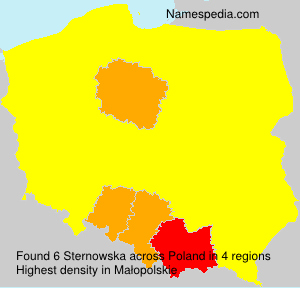 Surname Sternowska in Poland Surname Sternowska in Poland