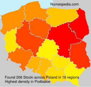 Surname Stocki in Poland Surname Stocki in Poland