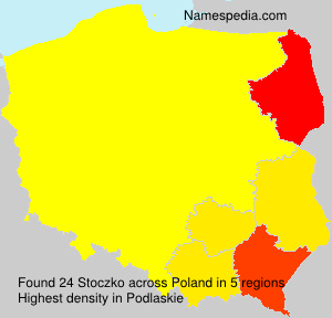 Surname Stoczko in Poland Surname Stoczko in Poland