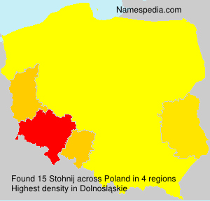 Surname Stohnij in Poland Surname Stohnij in Poland