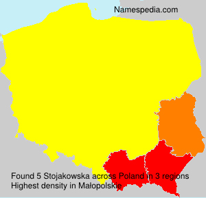 Surname Stojakowska in Poland Surname Stojakowska in Poland