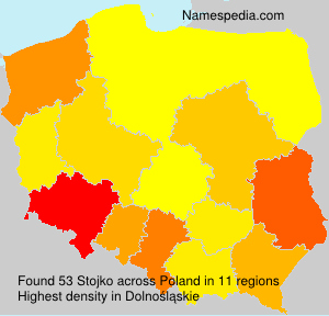 Surname Stojko in Poland Surname Stojko in Poland