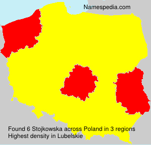 Surname Stojkowska in Poland Surname Stojkowska in Poland
