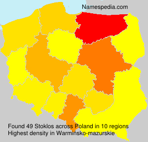 Surname Stoklos in Poland Surname Stoklos in Poland