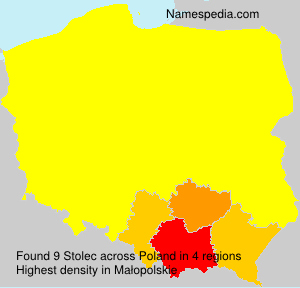Surname Stolec in Poland Surname Stolec in Poland