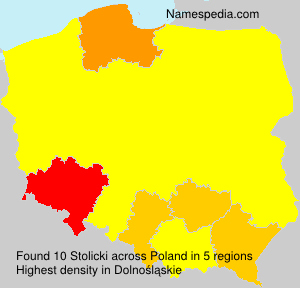 Surname Stolicki in Poland Surname Stolicki in Poland