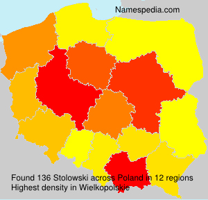 Surname Stolowski in Poland Surname Stolowski in Poland