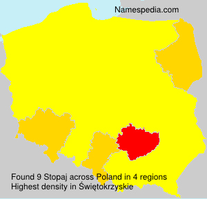 Surname Stopaj in Poland Surname Stopaj in Poland