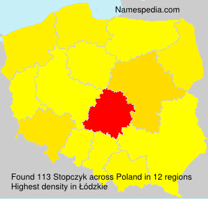 Surname Stopczyk in Poland Surname Stopczyk in Poland