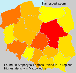 Surname Stopczynski in Poland Surname Stopczynski in Poland