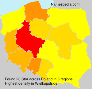 Surname Stor in Poland Surname Stor in Poland