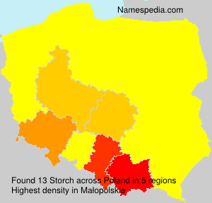 Surname Storch in Poland Surname Storch in Poland