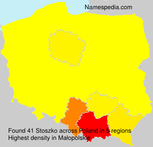 Surname Stoszko in Poland Surname Stoszko in Poland