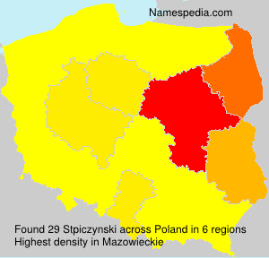 Surname Stpiczynski in Poland Surname Stpiczynski in Poland